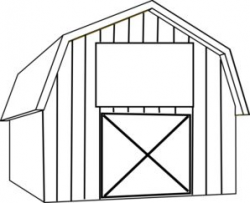 barn outline Rustic barn clipart jpg - Clipartix