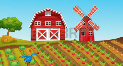 Farmland Clipart Farm Scene Free collection | Download and share ...