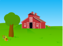 Scenery clipart barn - Pencil and in color scenery clipart barn