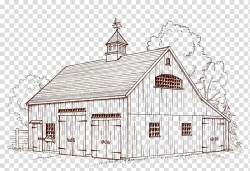 Barn Roof House Facade Sketch, barn transparent background ...