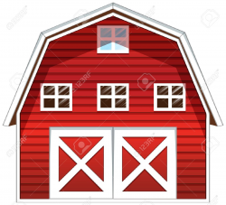 Red Barn Door Clipart