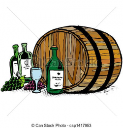 Wine Barrel Clipart