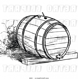 Unique Barrel Clipart Black And White Drawing