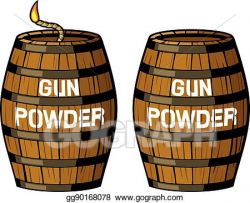 Vector Clipart - Gun powder barrel illustration. Vector Illustration ...