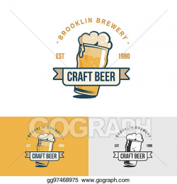 Stock Illustration - Original vintage craft beer logo. template for ...