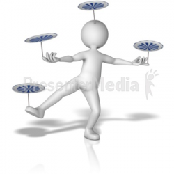 Balancing Many Spinning objects - Presentation Clipart - Great ...