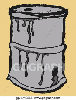 Stock Illustration - Cartoon metal barrel. Clipart gg75742356 - GoGraph