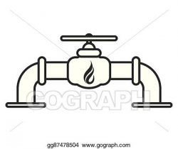 EPS Illustration - Natural gas pipeline icon. Vector Clipart ...