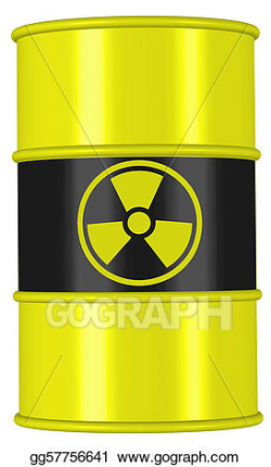 Drawing - Barrel nuclear waste. Clipart Drawing gg57756641 - GoGraph