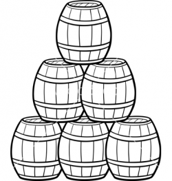 Barrels of tea clipart collection