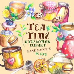 Tea time clipart Teapot Tea Party Clipart tea cup