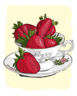 tea & strawberries | Tea | Pinterest | Strawberry tea, Teas and Printing