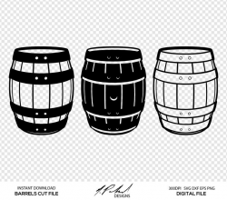Barrels Digital Cut Files - Digital Files - Barrel SVG - Barrel DXF -  Barrel EPS - Barrel png - Vector Barrel - Barrel Clipart - Vector