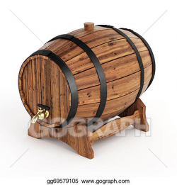 Stock Illustration - Isolated wine barrel. Clipart Illustrations ...