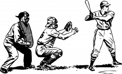 Clipart - baseball at bat
