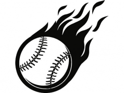 Baseball Logo 31 Flames Wood Stick Ball Sports League