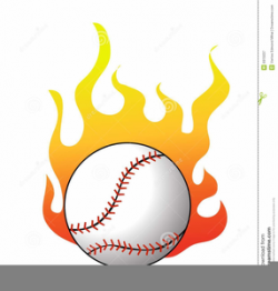 Softball With Flames Clipart | Free Images at Clker.com - vector ...