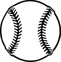 baseball clipart black and white 3 | Clipart Station
