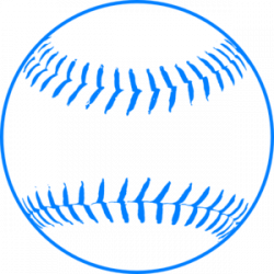 Blue Baseball Clipart