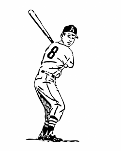 Baseball Batter Clipart Line Art Free Stock Photo - Public Domain ...