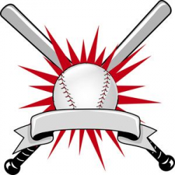Baseball Clipart Image: Baseball Sports Logo with Two Bats and a ...