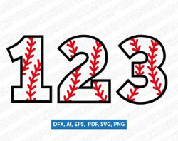 Baseball numbers clipart 3 » Clipart Station