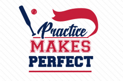 Practice makes perfect baseball SVG Cut file by Creative Fabrica ...