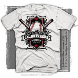 Easy to Edit Tribal Baseball T Shirt Design Template in Vector Format