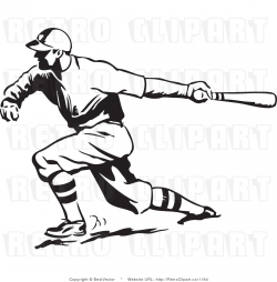 Vintage Baseball Players Clipart