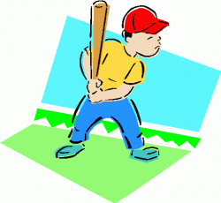 Baseball player playing baseball clipart 3 - Clipartix