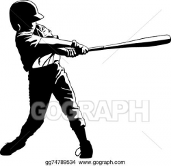 EPS Vector - Youth league baseball hitter. Stock Clipart ...