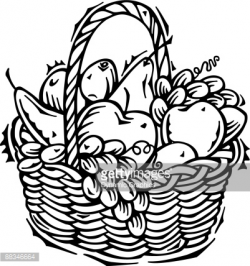 fruit basket clipart black and white 4 | Clipart Station