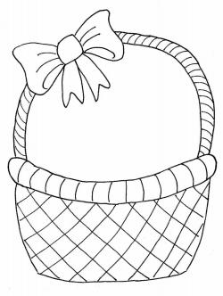 Easter Basket Clipart Black And White | thatswhatsup