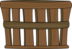 Brown Basket Clip Art - Brown Basket Image