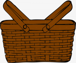 Brown Woven Straw Baskets, Brown, Weave, Graphic Design PNG Image ...
