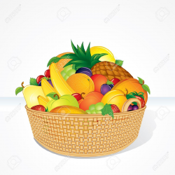 Orange (Fruit) clipart basket - Pencil and in color orange (fruit ...