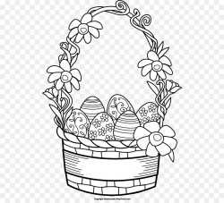 Easter Bunny Easter basket Easter egg Clip art - Easter Basket ...