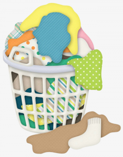 Laundry Basket, Graphic Design, Clothing, Hand Painted PNG Image and ...