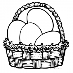 Easter basket templates to colour, cut or collage – early play templates