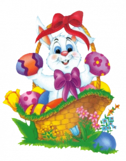 Easter Bunny Basket Clipart | Gallery Yopriceville - High-Quality ...