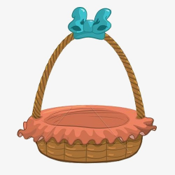 Hand-painted Basket, Basket, Food Basket, Empty Basket PNG Image and ...