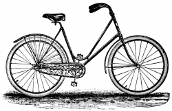 Bicycle with basket clip art freebdpd9 2 - Clipartix