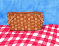 Picnic Blanket Drawing at GetDrawings.com | Free for personal use ...
