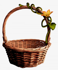 Small Flower Basket, Baskets, Basket, Straw Basket PNG Image and ...