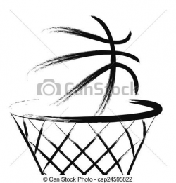 Vector - Basketball - stock illustration, royalty free illustrations ...