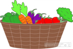 Vegetables : basket-of-fresh-vegetables-clipart-5721 : Classroom Clipart