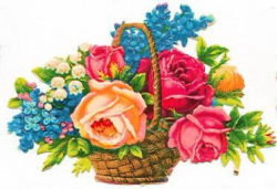 Free Clip Art: Vintage Roses - Vintage Holiday Crafts