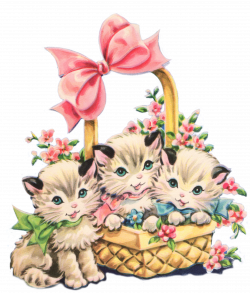 Free Vintage Kitty Cat Clip Art - Free Pretty Things For You