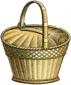 Wicker Basket Image - The Graphics Fairy