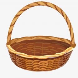 Wooden Basket, Baskets, Hand Painted, Model PNG Image and Clipart ...